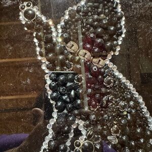 Black cat and spider picture handmade